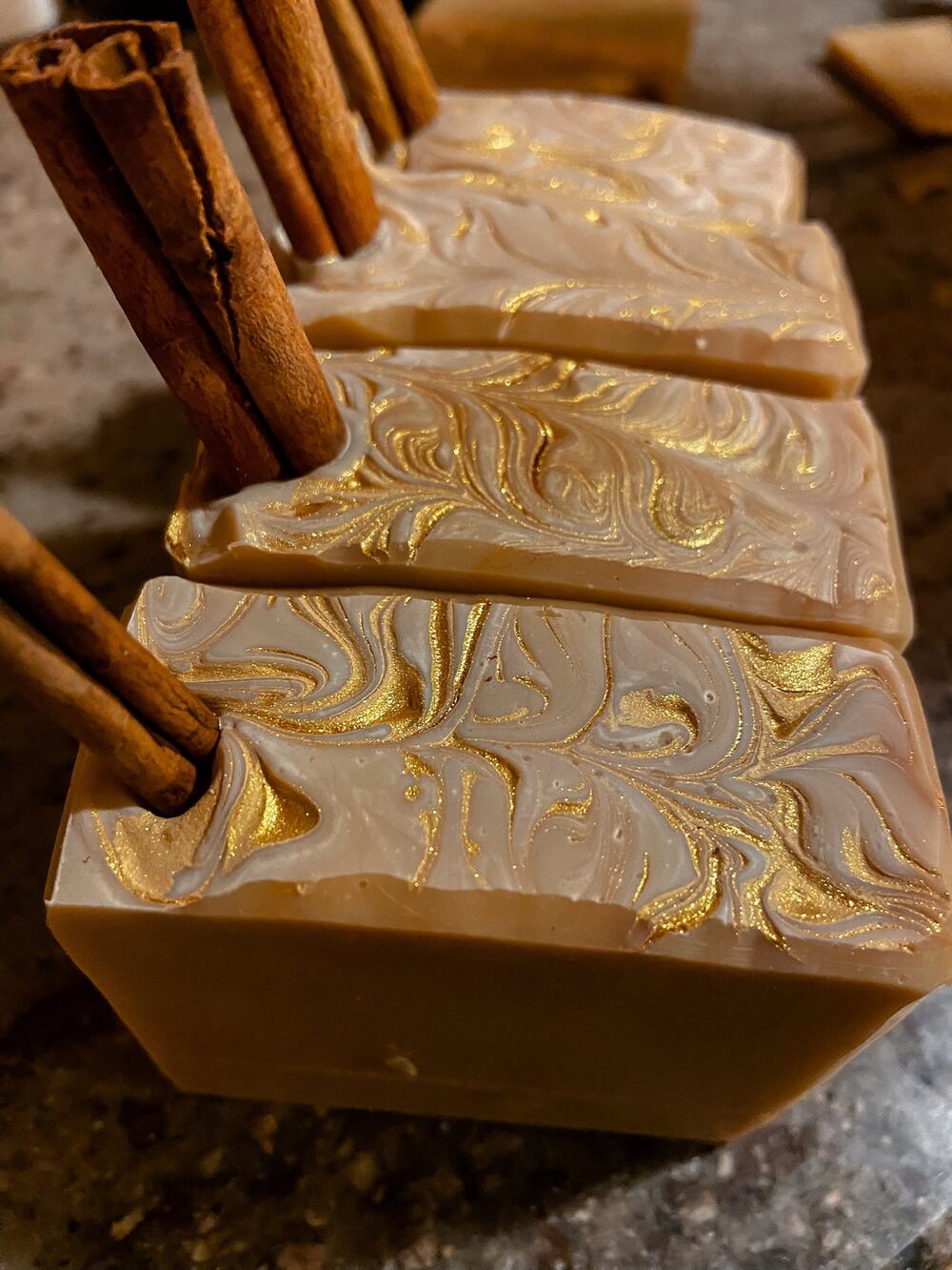 Spiced Chai Vegan Soap, Yule Solstice or Christmas Gift, Handcrafted Herbal Soap